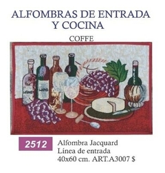 ALFOMBRA JACKARD WINE MEDIDA 40X 60 CM (A3007WINE)