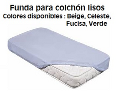 FUNDA ESENCIAL PARA COLCHON CON CIERRE 200X200X30 CM COLOR LISO (A2475-5)