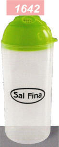 CONTENEDOR VERTEDOR CON TAPA SAL FINA 0.6 LTS ART 8760 (A2591-3)