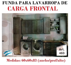 FUNDA PARA LAVARROPAS DE CARGA FRONTAL SIN CIERRE MEDIDA 60X60 CM Y 83 CM ALTO (ART461) (A1975-2)