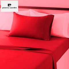 JGO.SABANA 1 1/2 Lisa Pierre Cardin 144 Hilos Algodón linea 50/50 para Colchon 90x190+25 cm (A9002-1ROJO) - comprar online