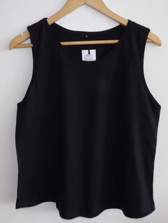 REMERA DAMAS MUSCULOSA 100% ALGODON ART 1119 (I7003-S-NEGRO)