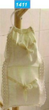 PORTARROLLO EN PUNTILLA BLANCO/BEIGE FIORELLA ART 510 O 510/1 (A2072)