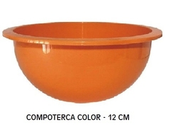 COMPOTERA COLOR 12X6.5 CM PLASTICO REFORZADO ART 8793 (A5000NARANJA)