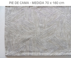 PIE DE CAMA EN TELA JAQUARD MEDIDA 70X160 CM (A2867-10)