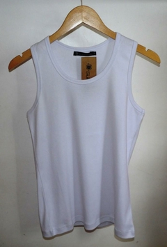 MUSCULOSA RIBB PARA DAMAS 100% ALGODON TALLE XL (I7007-XL-BLANCO)