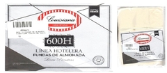 FUNDA DE ALMOHADA KING X2UNID CON EMBOZO 600 HILOS PACK X 2 UNIDADES 50X100CM C/U MICROFIBRA 120 G (AF550-4)