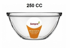 BOWL 250 CC SEMPRE VIDRIO TEMPLADO MEDIDAS 10.8X5.18 CM ARTICULO 6319 (A9029-250)