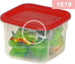 CONTENEDOR HERMETICO CUADRADO 1100ML 141X141X104 ART 1771 (A2556-2)