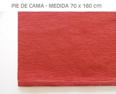 PIE DE CAMA EN CHENILLE MEDIDA 70X160 CM (A2867-4)