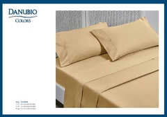 JGO.SABANA PERCAL KING SIZE DANUBIO 144 HILOS CON GUARDA 100%ALGOD (para colchon de 200x200+30cm) (A4041-5BEIGE)