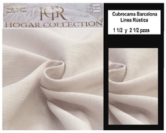 Cubrecama 2 1/2 plazas Linea Barcelona Rustica Algodon 70 % medida 220x240 cm (A2062-3CRUDO) - comprar online