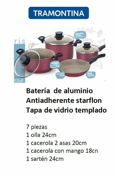 BATERIA TRAMONITNA LINEA 7 PIEZAS ART 20599/783 (A2887LACRE)