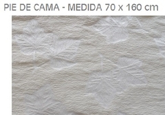 PIE DE CAMA EN TELA JAQUARD MEDIDA 70X160 CM (A2867-17)