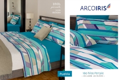 JGO.SAB. 1 1/2 ARCO IRIS 180 HILOS MIXTO 60/40 (para colchon de hasta 100x195+30cm) (A2111-1PUEBLA)