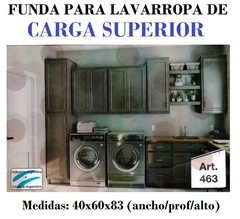 FUNDA PARA LAVARROPAS DE CARGA SUPERIOR SIN CIERRE MEDIDA 40X60 CM Y 83 CM ALTO (ART463) (A1975-1)