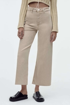 JEAN WIDE ZARA BEIGE - comprar online