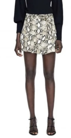 MINI CON SHORT SNAKE ZARA - tienda online