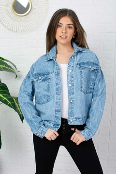 Campera de Jean Mom Rigida - Shaina Trendy Store