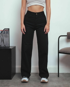 Pantalon Wide Leg Black Rígido - comprar online