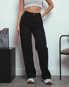 Pantalon Wide Leg Black Rígido - tienda online