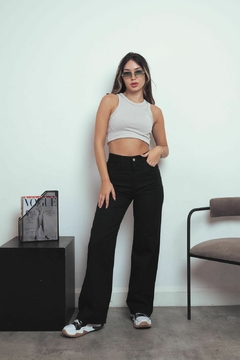 Pantalon Wide Leg Black Rígido