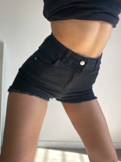 Short Jean Negro Elastizado - comprar online