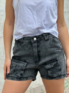 Short Cargo Rígido Negro - 36 al 48 - tienda online