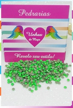 Chapinha Sextavada Verde Neon 2mm com 500 unidades