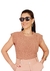 Cropped em Tricot Modal Mania de Sophia Bianca Avelã - comprar online