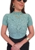 Cropped em Tricot Modal Mania de Sophia Sandy Verde Menta - Mania de Sophia | Saias, Camisas, Vestidos, Blusas e Muito Mais