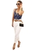 Regata em Malha Mania de Sophia Animal Print Azul e Branco - comprar online