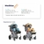 Cadeira de Rodas Postural Infantil Kinder Ortobras com Sistema de Crescimento + Acessórios (Ortobras) - ADAPTI 