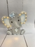 Cartel luminoso “Elefante” con aplique - Dulce Morada