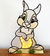 Cartel luminoso “Conejo Bosque Disney"