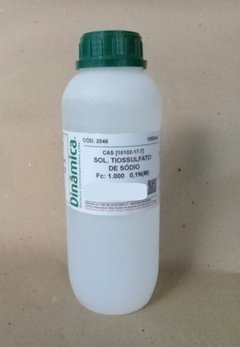 Solução Tiossulfato de Sódio 0,1N/0,1M - Hipossulfito - 1 Litro
