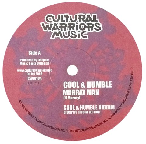 10" Murray Man/Ras Iyah - Cool & Humble/Time To Chant [VG+]