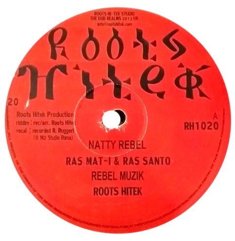 10" Ras Mat I & Ras Santo/Tony Roots - Natty Rebel/Reggae Song [VG+]