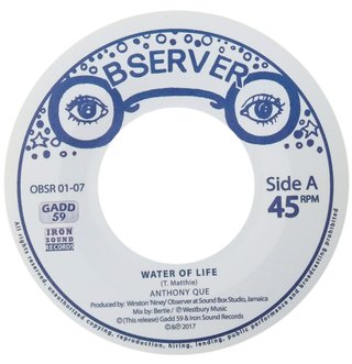 7" Anthony Que - Water of Life/Water Dub [M]