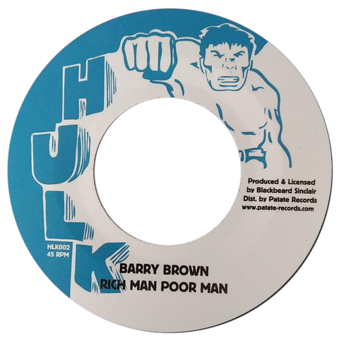 7" Barry Brown - Rich Man Poor Man/Rich Man Dub [NM]