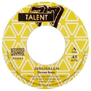 7" Devon Irons - Jerusalem/Jerusalem Rock [NM]