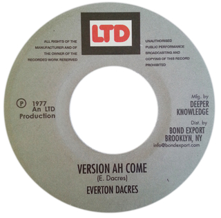 7" Everton Dacres - Jah Jah Ah Come/Version Ah Come [NM] - comprar online