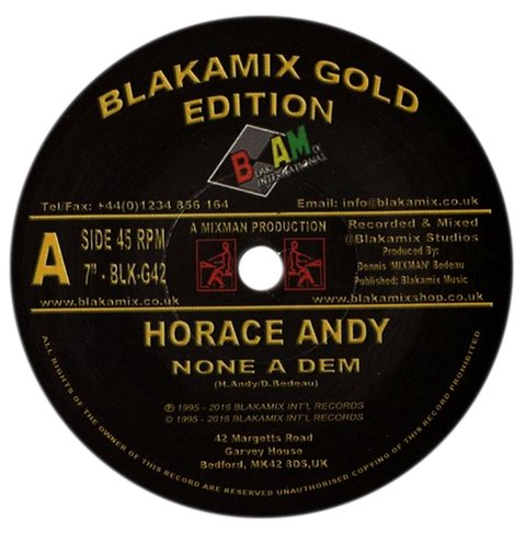 7" Horace Andy - None A Dem/Dub Dem Right [NM]