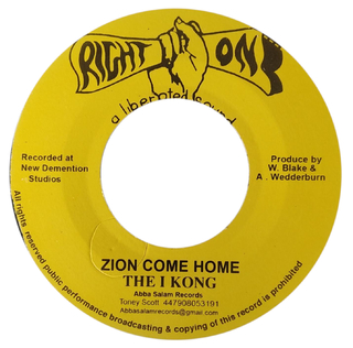 7" I Kong - Zion Come Home/Zion Version [VG+]