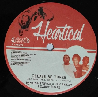 7" Ranking Trevor, Jah Mikey & Daddy Shark/Zoro - Please Be Three/Inna Di Ghetto [NM]