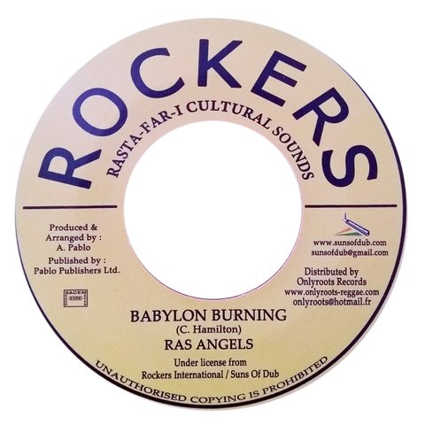 7" Ras Angels - Babylon Burning/Version [NM]