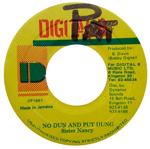 7" Sister Nancy - No Dun And Put Dung/Version (Original Press) [VG+]