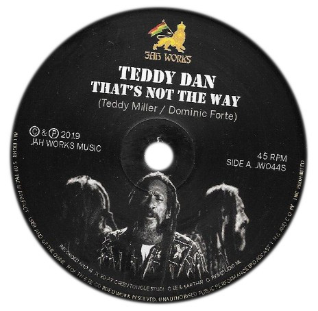 7" Teddy Dan/Jah Rej - Thats Not The Way/Armistice Dub [NM]