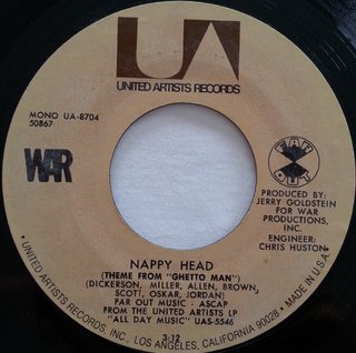 7" War - Nappy Head/Slippin' Into Darkness [VG+] - comprar online