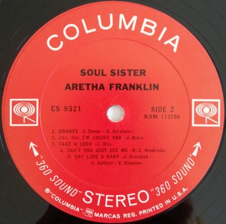 LP Aretha Franklin - Soul Sister [VG+] - Subcultura